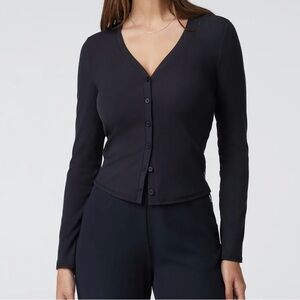 Vuori Pose Cardigan Black Size Small